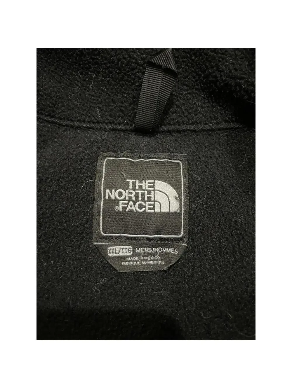Men’s The North Face Black Denali Fleece Fill Zip Jacket XXL